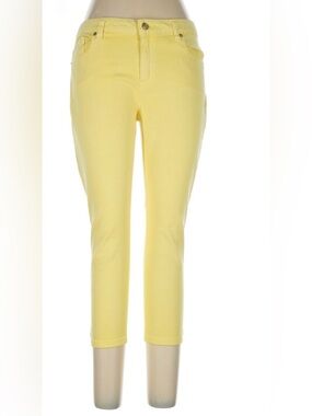 Michael Kors Izzy Cropped Skinny- Yellow
